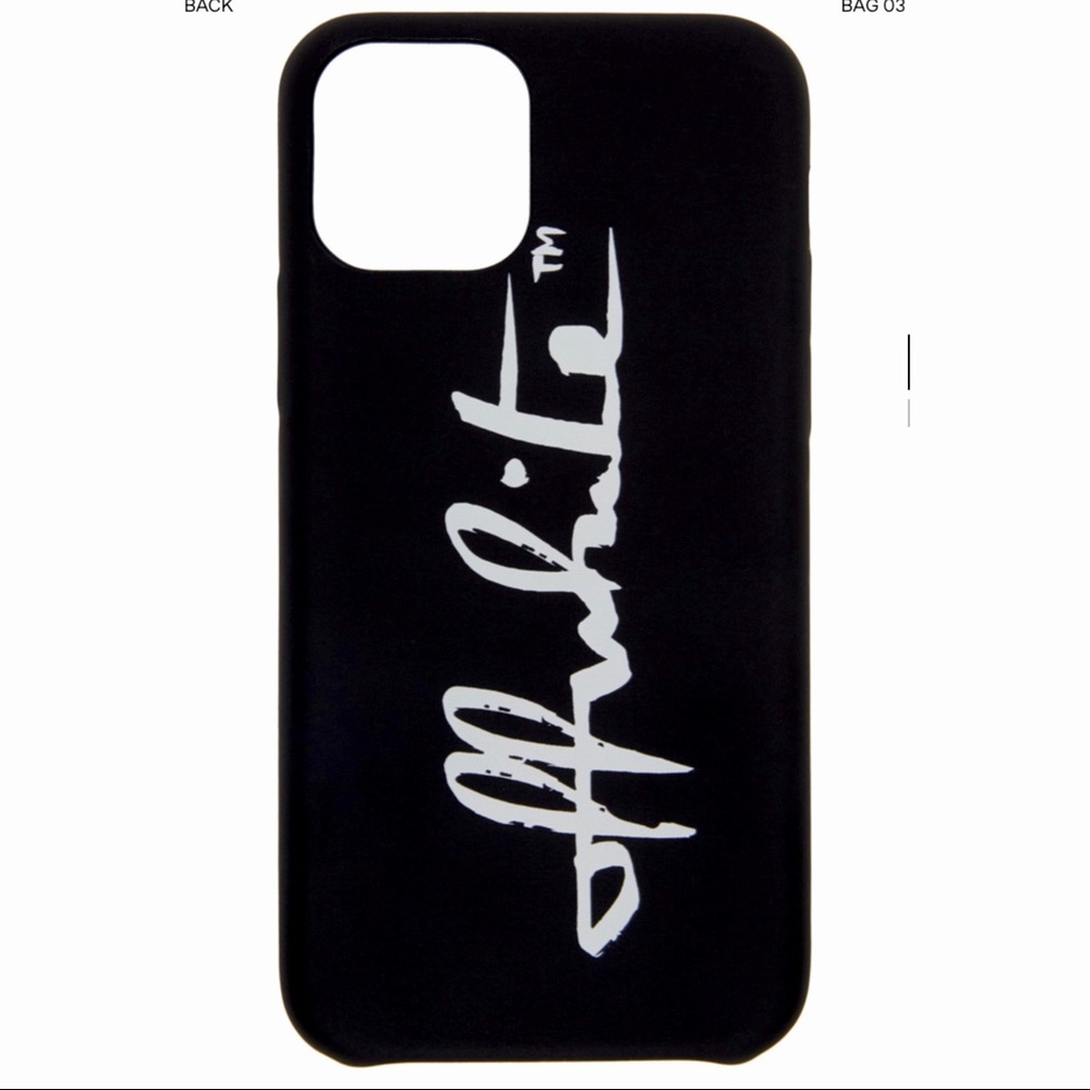 OFF-WHITE BLACK LOGO iPHONE 11 PRO CASE